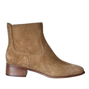 NEW Cole Haan Women's Modern Ankle Boot in Golden Toffee Suede Brown Size 7.5